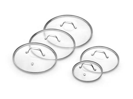 GLAZEN DEKSELSET 18/24/26/28/30 CM – 5-DELIG - 1
