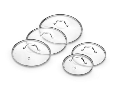 GLAZEN DEKSELSET 20/24/26/28/30 CM – 5-DELIG - 1