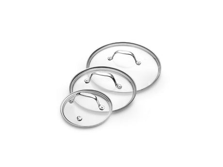 GLAZEN DEKSELSET 14/20/24 CM – 3-DELIG - 1